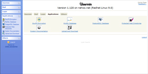 Usermin Control Panel